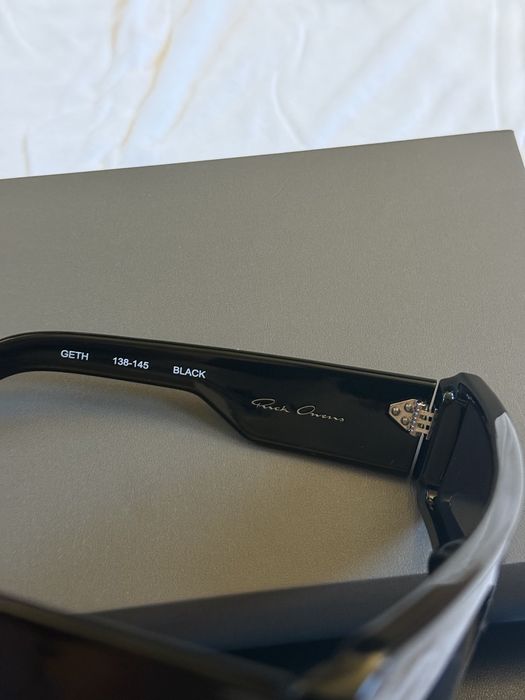 Rick Owens Geth Sunglasses in Black