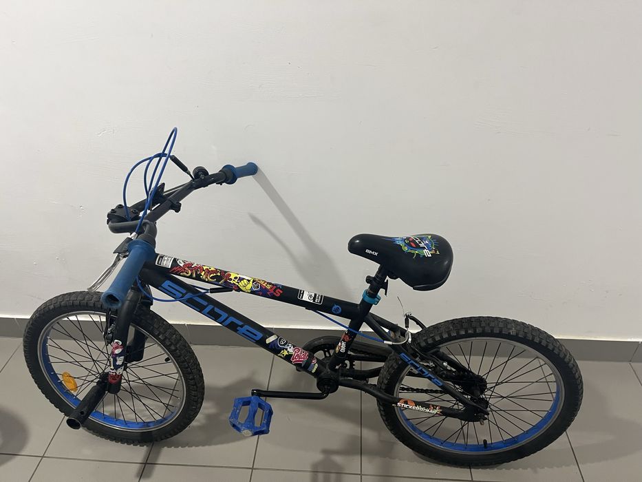 Rower bmx niebiesko czarny