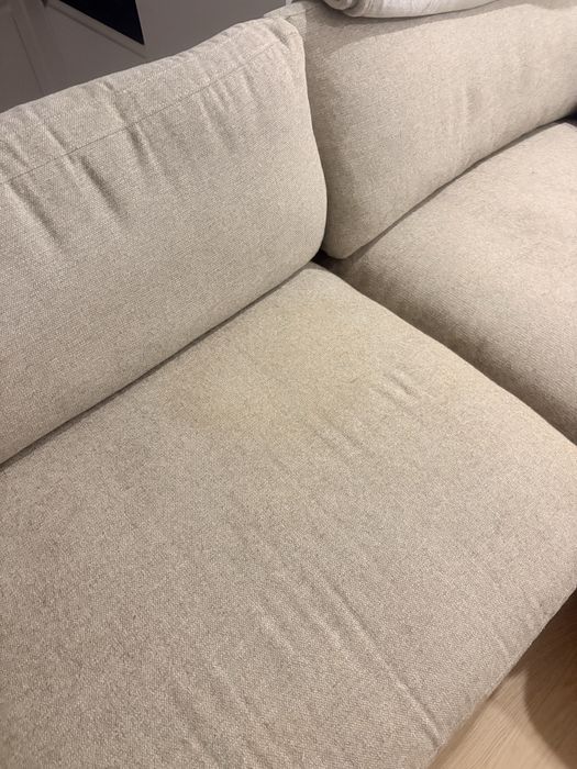 Sofa toupe - 5 lugares
