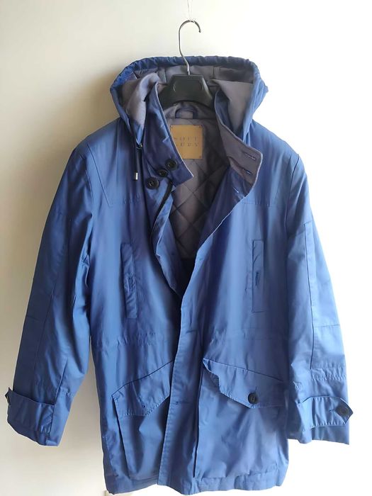 Parka Azul Homem L - Soft Grey