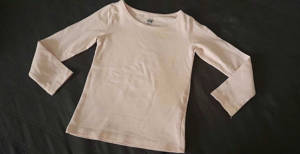 H&M Wójcik 2 śliczne bluzki dla dziewczynki jak nowe  r. 92