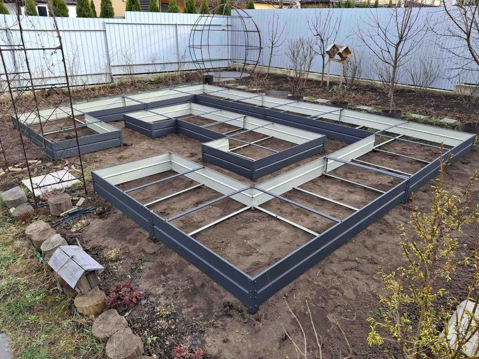Грядка висока тепла комплексна. Грядки высокие. Металеві. Клумба
