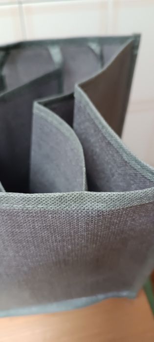 Bolsa arrumação armário 9 divisórias, tecido resistente,