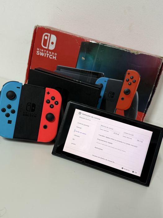 Nintendo Switch V1 - Desbloqueavel (pagamento 3x Klarna)