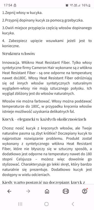 Kitka przeplatana i kok, platynowy blond. New.