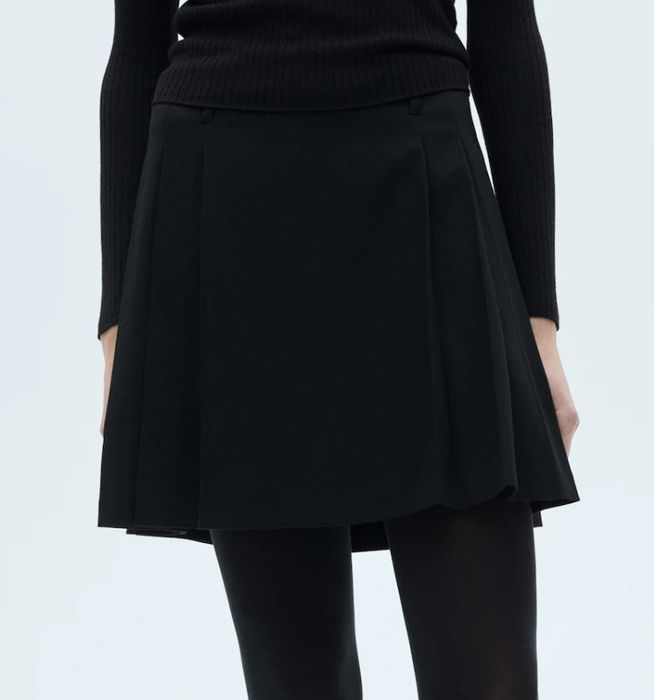 Minispódniczka z zakładkami xs (32) MANGO nowa