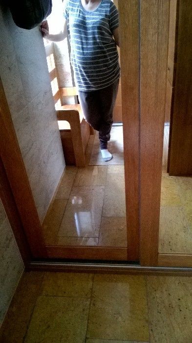 dzianinowa bluzka ciążowa, tunika L/XL