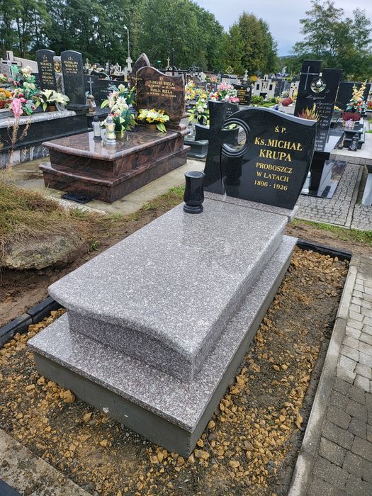 4500 Gliwice  nagrobek 90x190 z montażem z gwarancją Pomnik śląsk
