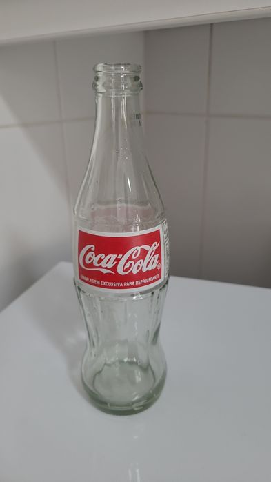 Garrafas antigas de Coca-Cola pirogravadas, 350ml