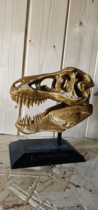 T rex skull impressa em 3d