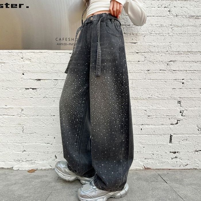 Розпродаж, Трендові дитячі джинси з блискавками 140 см Хіт