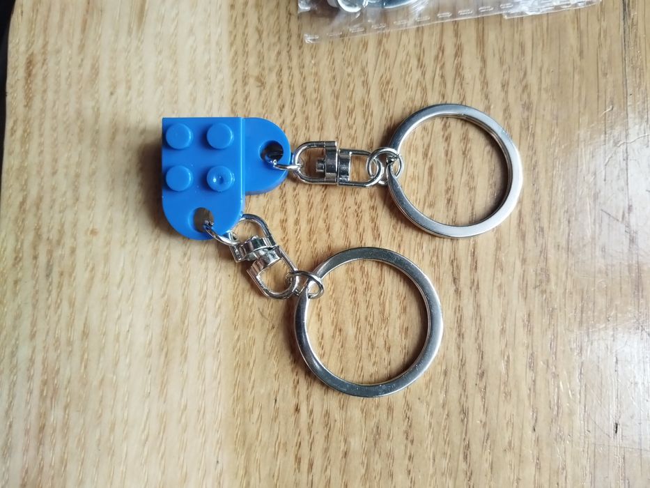 Brelok serce niebieski