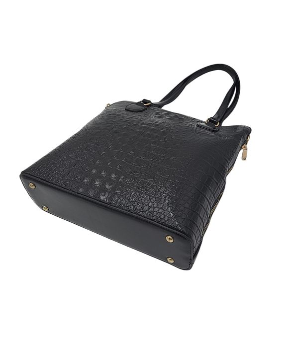 Torebka torba klasyczna damska aktówka czarna