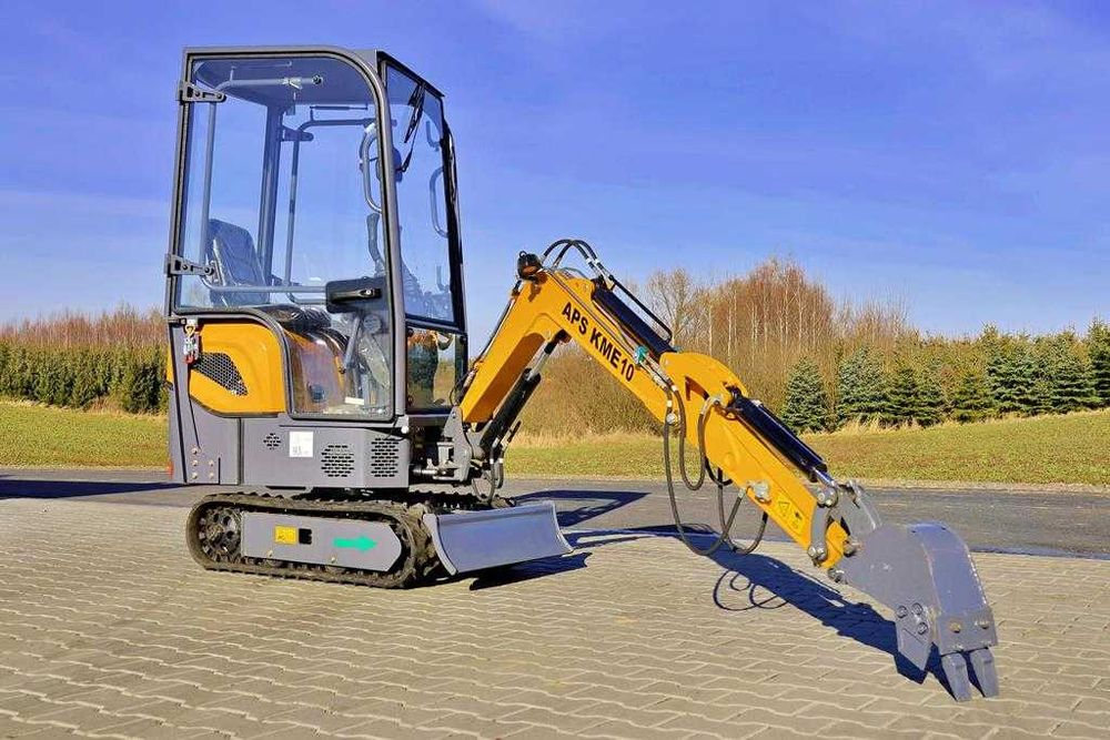 Minikoparka APS KME 10 z kabiną | NOWA | Gwarancja | 2025