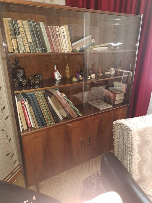 Stylowa witryna / biblioteczka PRL | Vintage Mid-Century | Stan BDB!