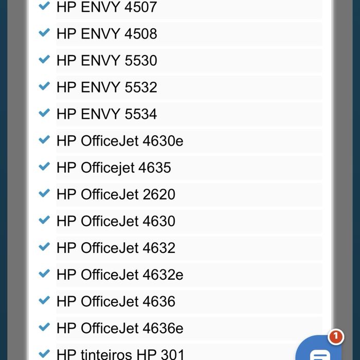 Tinteiros 301XL - HP (NOVOS)