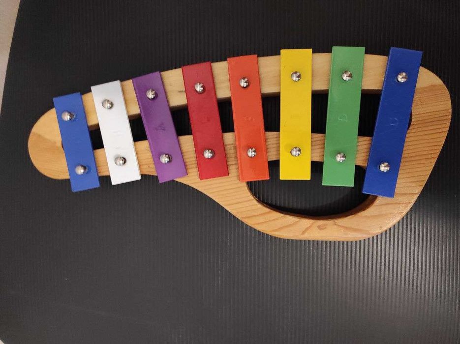 Дитячий дерев'яний музичний ксилофон Bino, 31 см, (без палички)