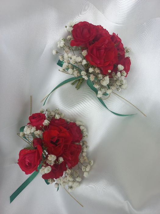 Квіти на хрестини Букетики Анкета гостя Перший локон