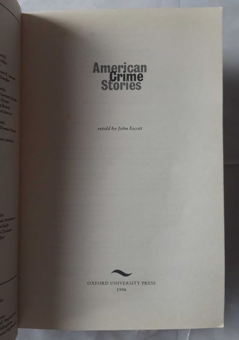 Livro Ref Par1 - John Escott - American Crime Stories