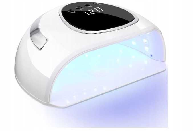 Profesjonalna lampa UV LED K2 180W do paznokci + zestaw akcesoriów