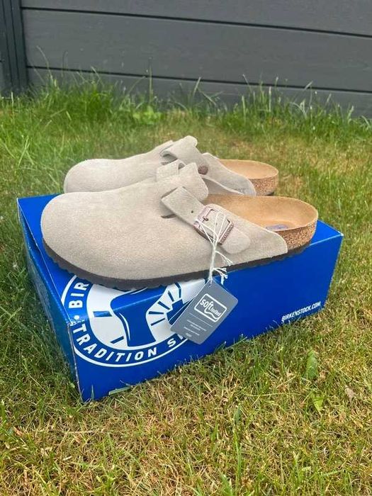Birkenstock Boston Taupe Suede 40