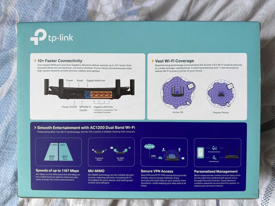 Router Tp-link AC1200 WI-FI Archer C6