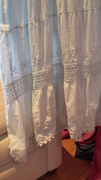 Vestido Natura 3L azul claro, satisfatório