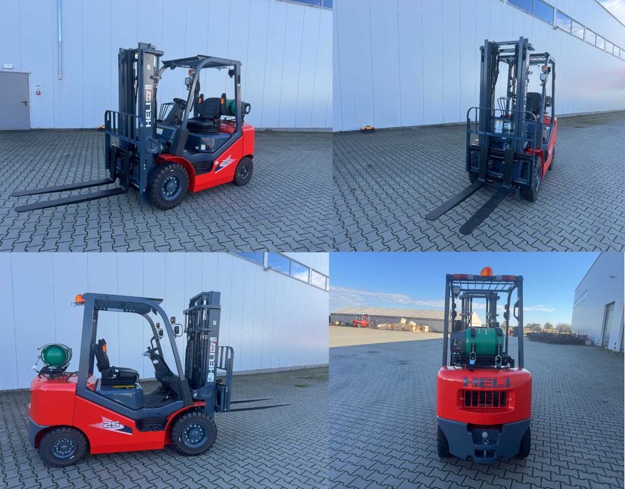 Wózek Widłowy Spalinowy Heli 2,5t Masz 3,3m Silnik Kubota LPG 2025-06