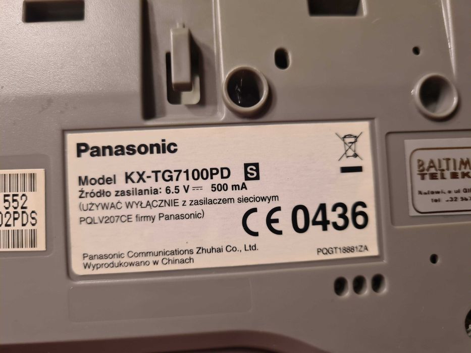 Telefon bezprzewodowy Panasonic KXTG7100PD