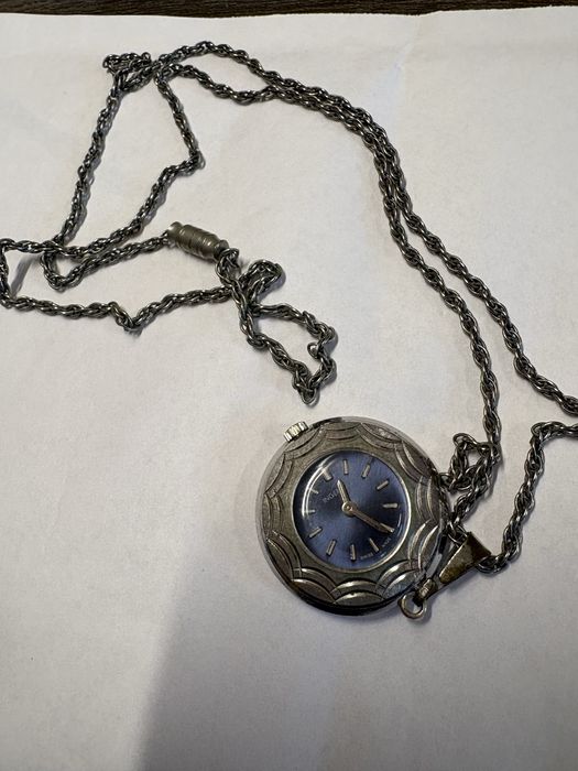 Vintage Watch Pendant Ingersoll Swiss Made, Mechanical Watch