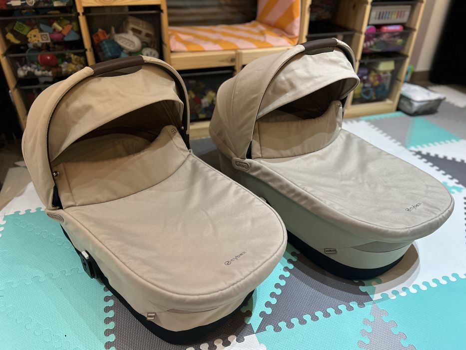 Gondola cybex e-gazelle s almond beige beżowa x2