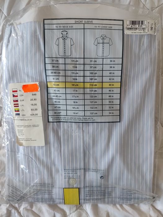 Koszula krótki rękaw 42 - Marks & Spencer