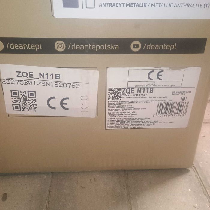 Nowy zlewozmywak kuchenny Dante