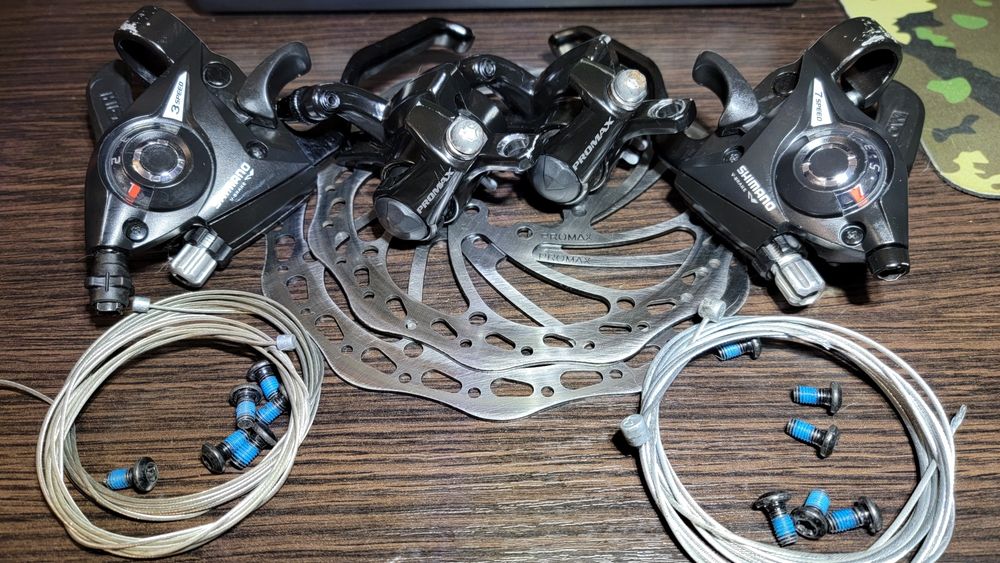 Лот дискових механічних гальм на велосипед (або окремо)