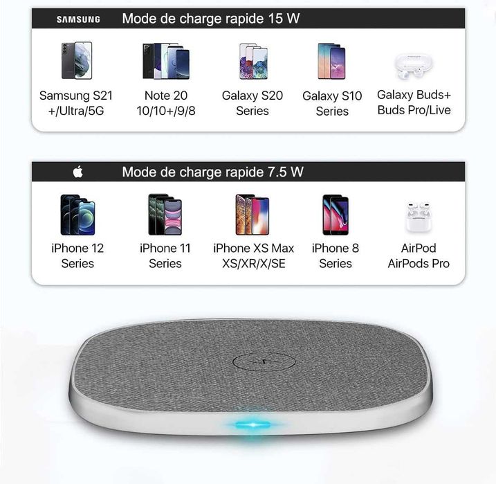 Stylowa ładowarka bezprzewodowa Wireless ST01 iPhone Samsung S SPM285