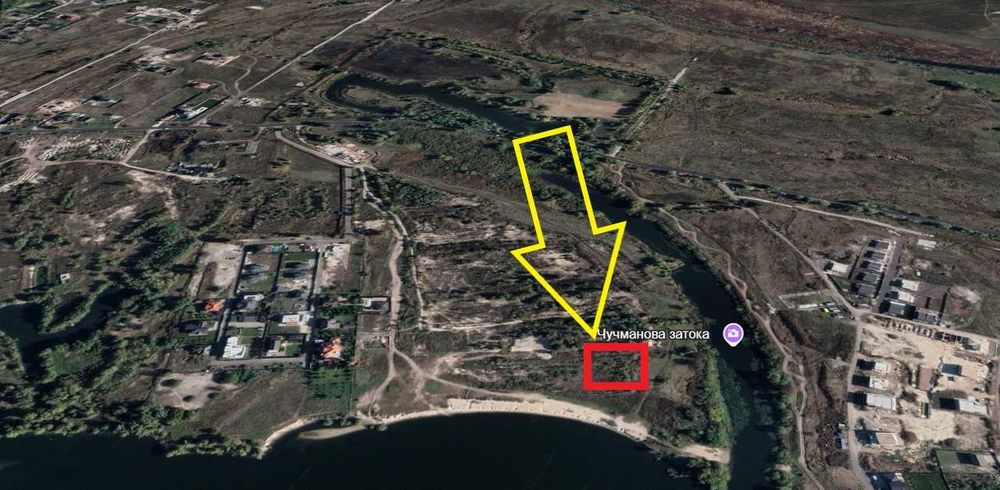 Продам участок 8 сот, дачне будівництво, перша лінія води, с. Зазим’я