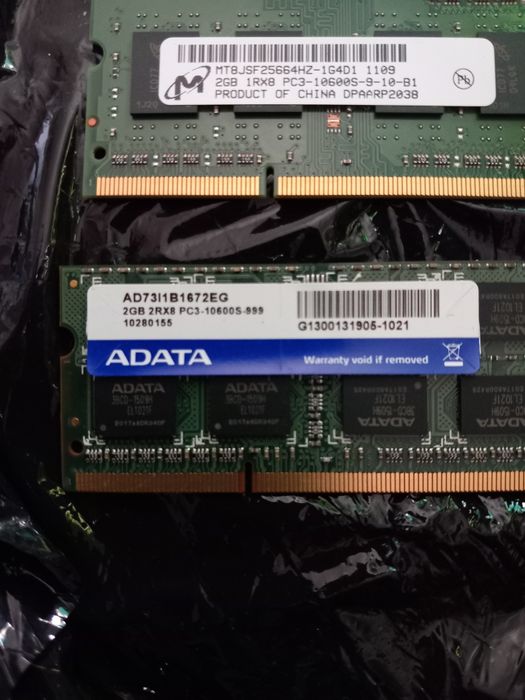 Pamięć RAM 4GB (2 x 2GB) PC3-10600S