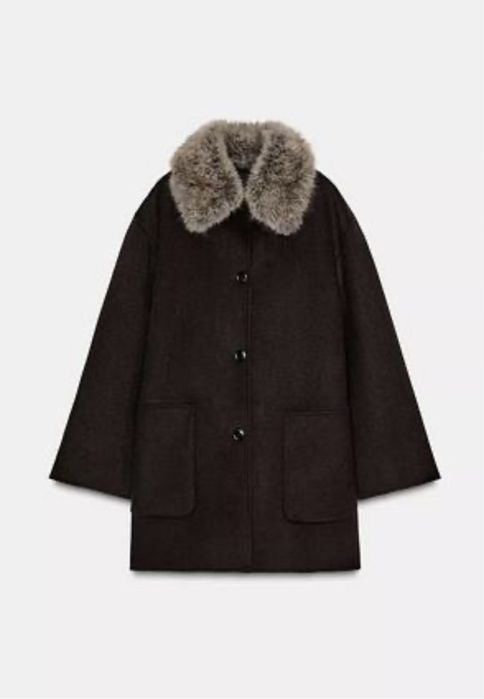 Пальто Zara вовна шерсть