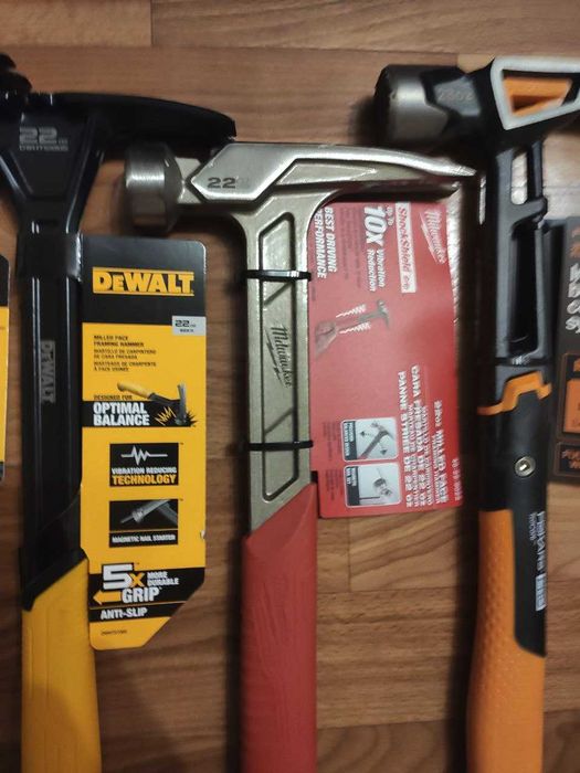 Молоток Irwin металевий Fiskars Dewalt Milwaukee