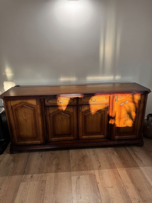 Długa Komoda Dębowa 200cm. Ciężka i Solidna. Styl Rustykalny