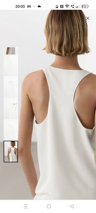 Bluzka damska z odkrytymi ramionami Massimo Dutti
