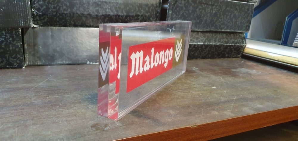 Acrílico publicitário café malongo