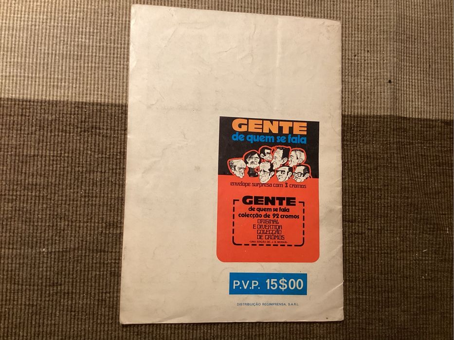Caderneta de cromos GENTE DE QUEM SE FALA. Políticos 1974/75. Rara.