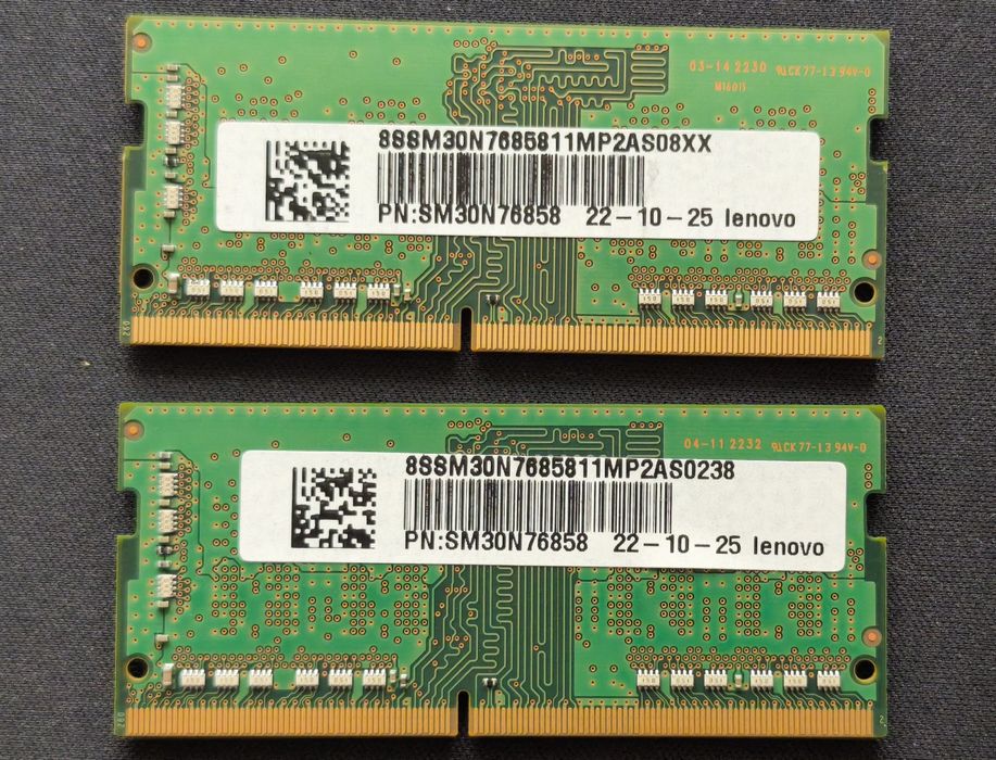 ОЗУ Samsung DDR4 SODIMM 16gb (8+8) 3200 МГц