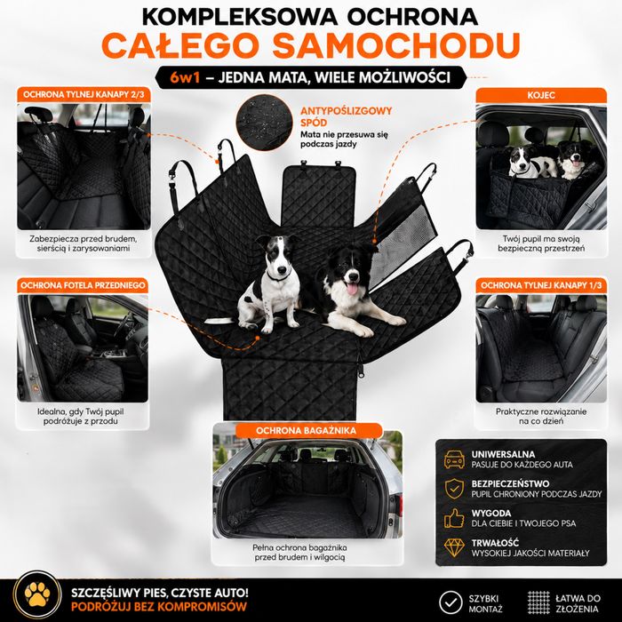Mata samochodowa dla psa