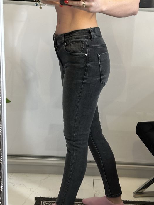 Spodnie dżinsowe Zara czarne