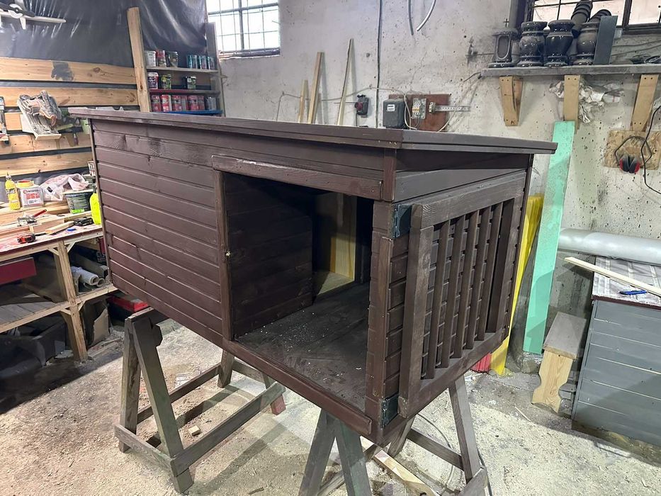 Будка для Вівчарки, Лабрадора | 95х75х75 см утеплена | Кане корсо