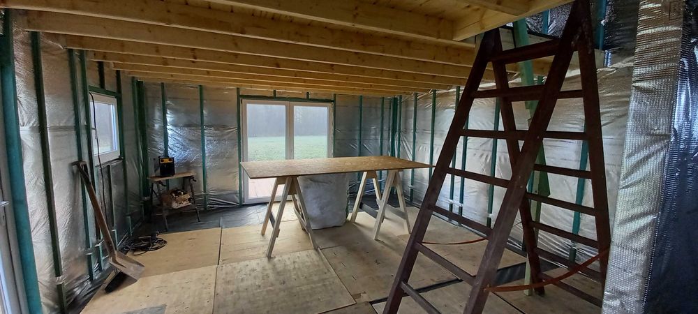 domek całoroczny na zgłoszenie 35m2 +góra 35m2