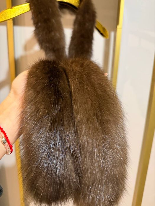 Шарф з соболя з сивиною