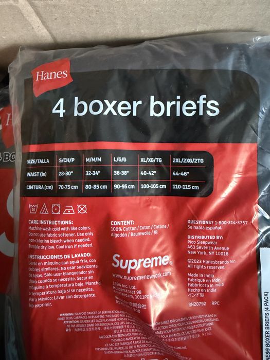 Bokserki Supreme Black S